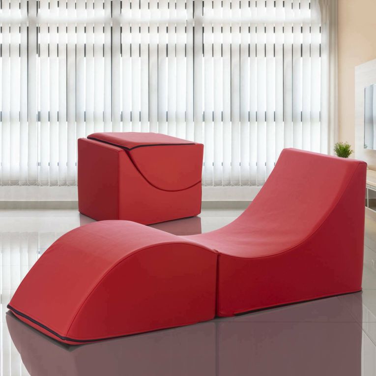 Letto singolo pieghevole 130x50cm rosso - Arbil