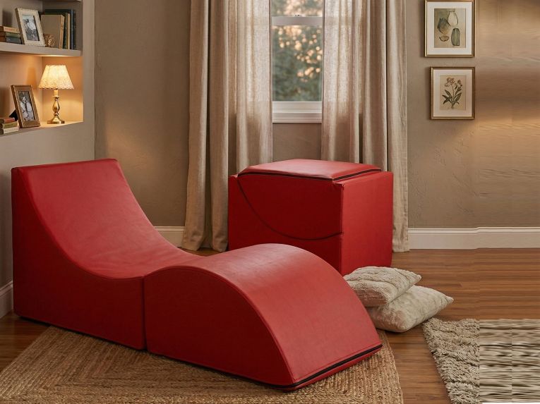 Letto singolo pieghevole 130x50cm rosso - Arbil