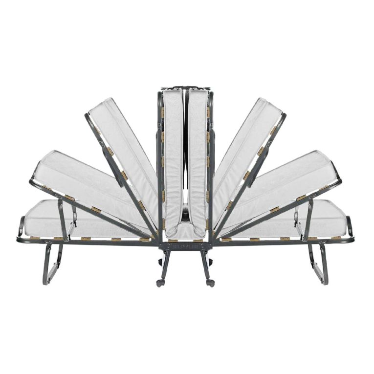 Letto singolo pieghevole 190x80cm bianco - Tellus