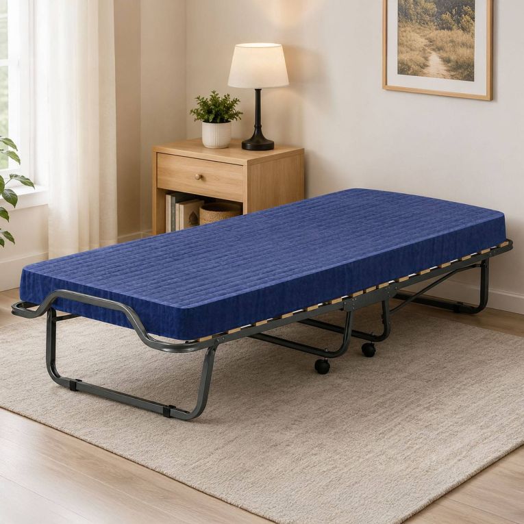 Letto singolo pieghevole 190x80cm blu - Antonietto