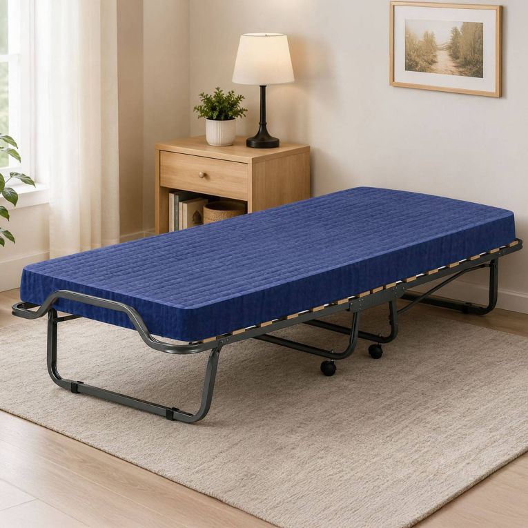 Letto singolo pieghevole 200x80cm blu - Citrino