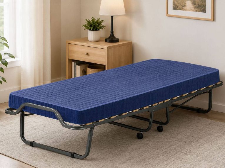 Letto singolo pieghevole 200x80cm blu - Citrino
