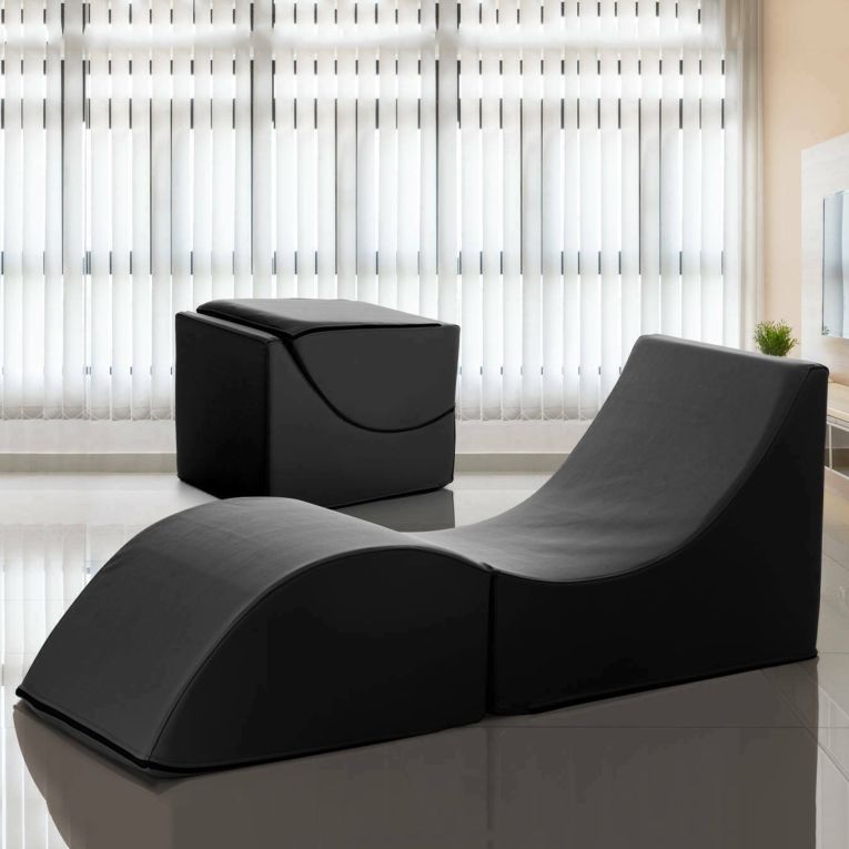 Letto singolo pieghevole design 130x50cm nero - Arbil