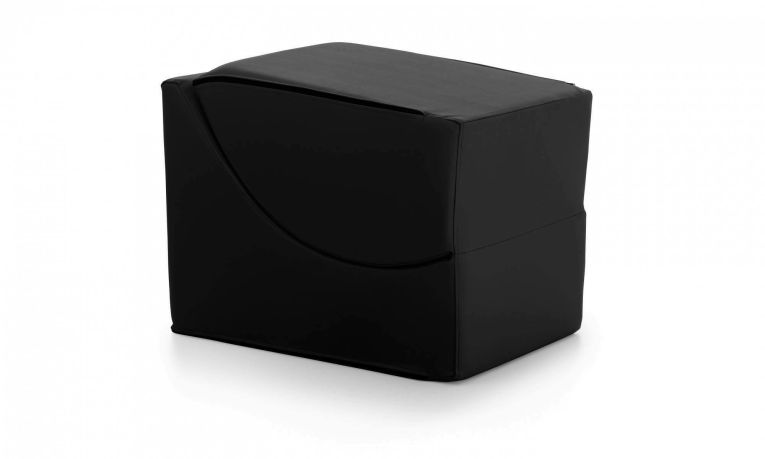 Letto singolo pieghevole design 130x50cm nero - Arbil
