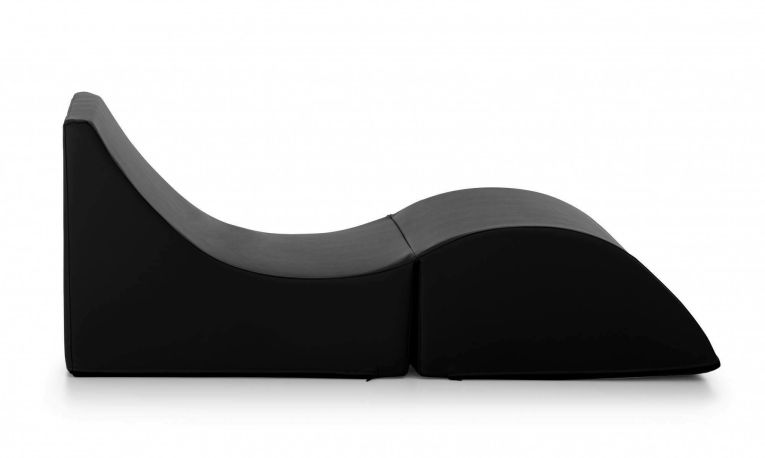 Letto singolo pieghevole design 130x50cm nero - Arbil