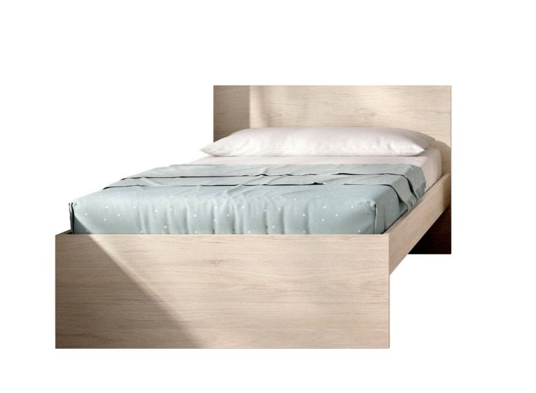 Letto singolo rovere 194x95cm adatto per materasso 90x190 cm - Haikui