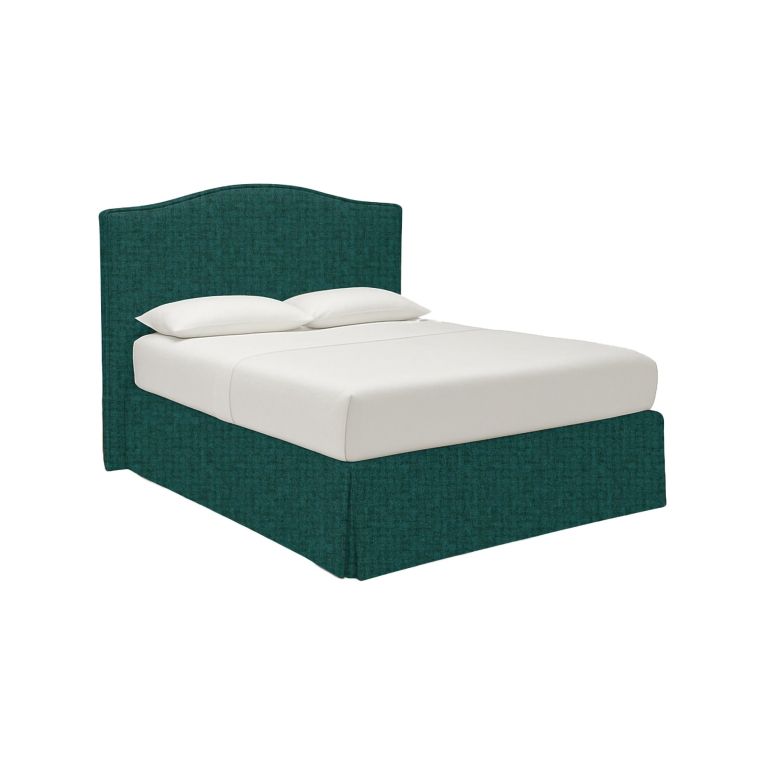 Letto Singolo Verde Petrolio Sfoderabile Contenitore, Dimensione Materasso 90x190 cm - Orvieto
