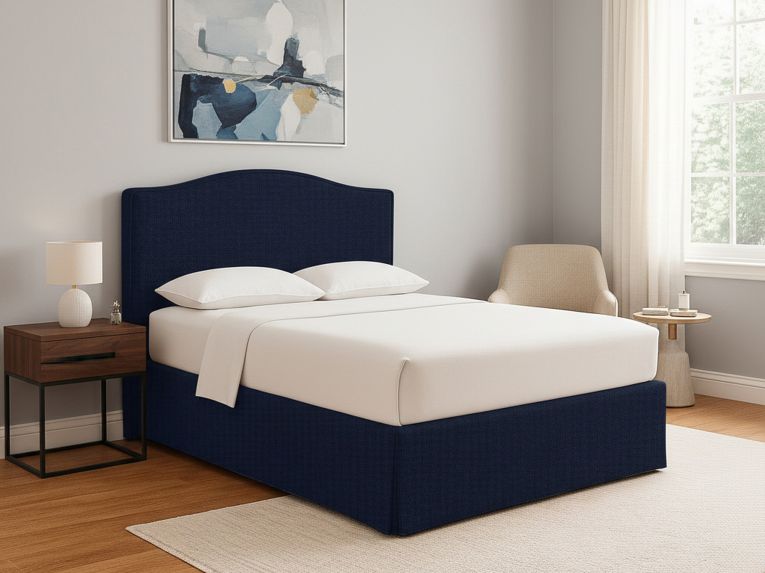 Letto Singolo Viola Scuro Sfoderabile Contenitore, Dimensione Materasso 90x190 cm - Orvieto