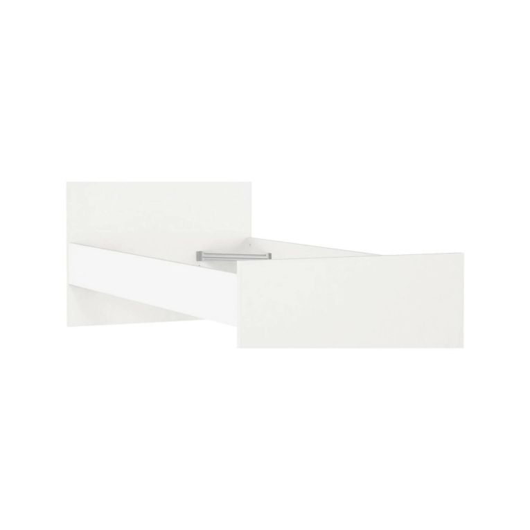 Letto un posto bianco 96x196cm adatto per materasso 90x190 cm - Assar