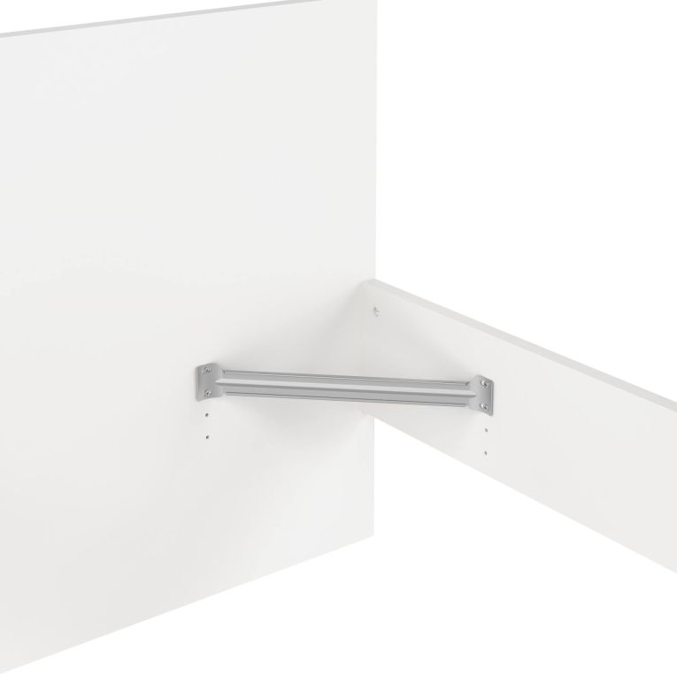 Letto un posto bianco 96x196cm adatto per materasso 90x190 cm - Assar