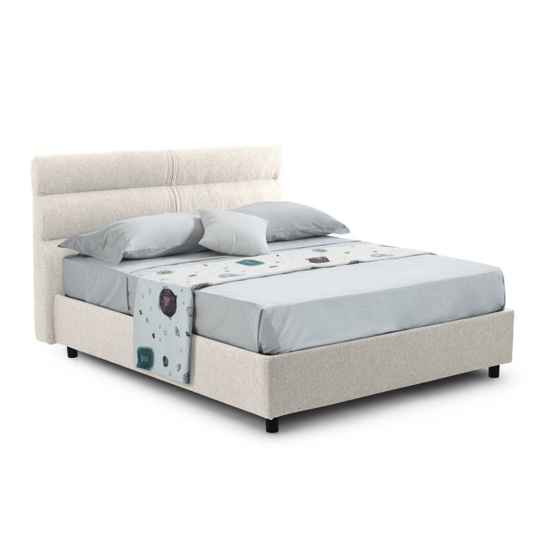 Letto un posto contenitore beige 97x228cm rete inclusa - Brenta