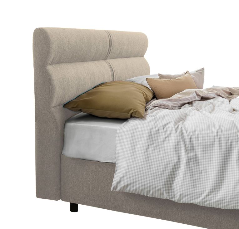 Letto un posto contenitore tortora 97x228cm rete inclusa - Brenta