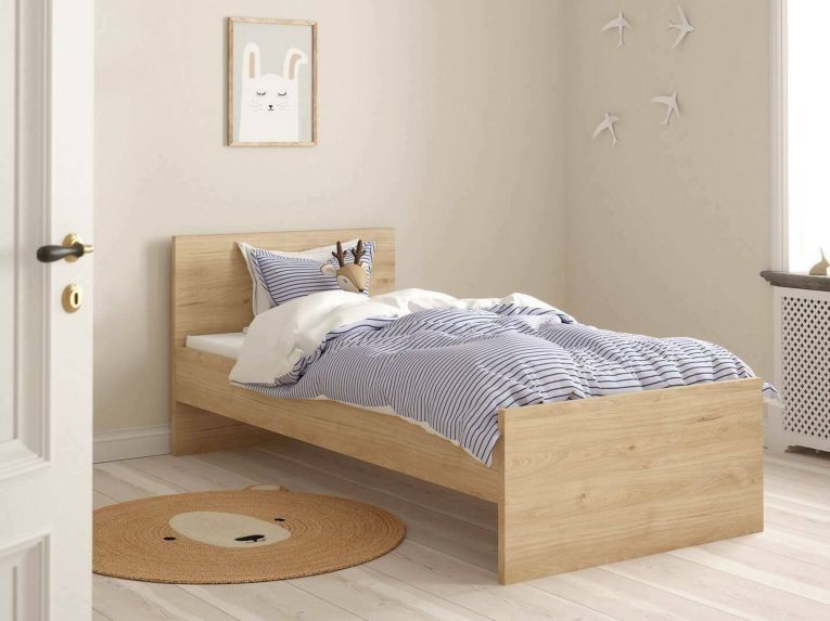Letto un posto rovere 96x196cm economico cm - Assar
