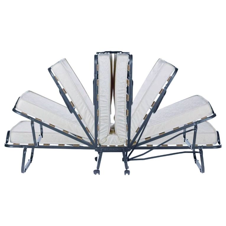 Letto una piazza pieghevole 190x80cm bianco - Ace