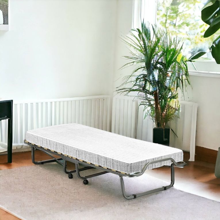 Letto una piazza pieghevole 200x80cm bianco - Banzi