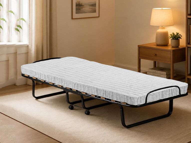 Letto una piazza pieghevole 200x80cm bianco - Banzi
