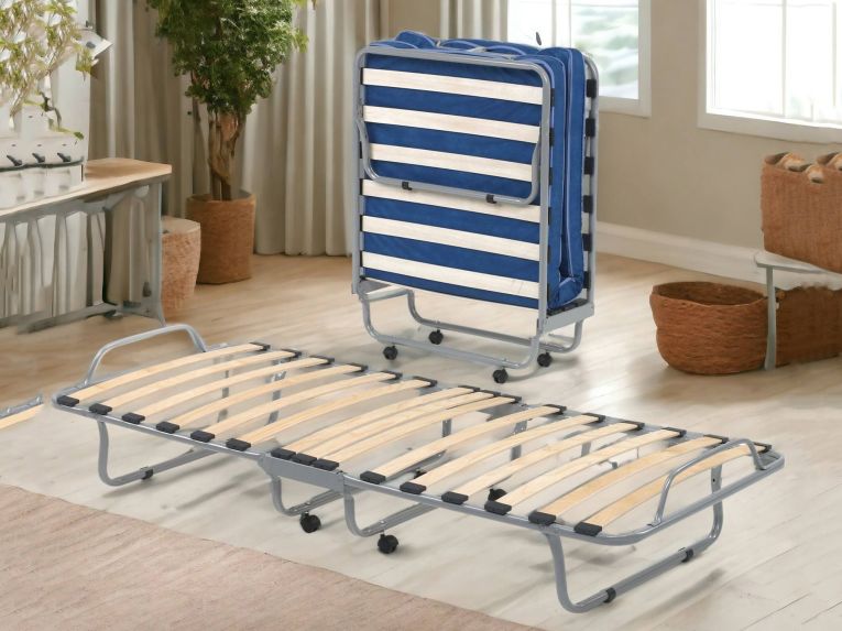 Letto una piazza pieghevole 80x32cm bianco - Akai