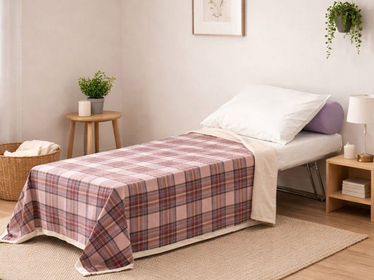 Letto una piazza pieghevole 80x80cm panna - Abak