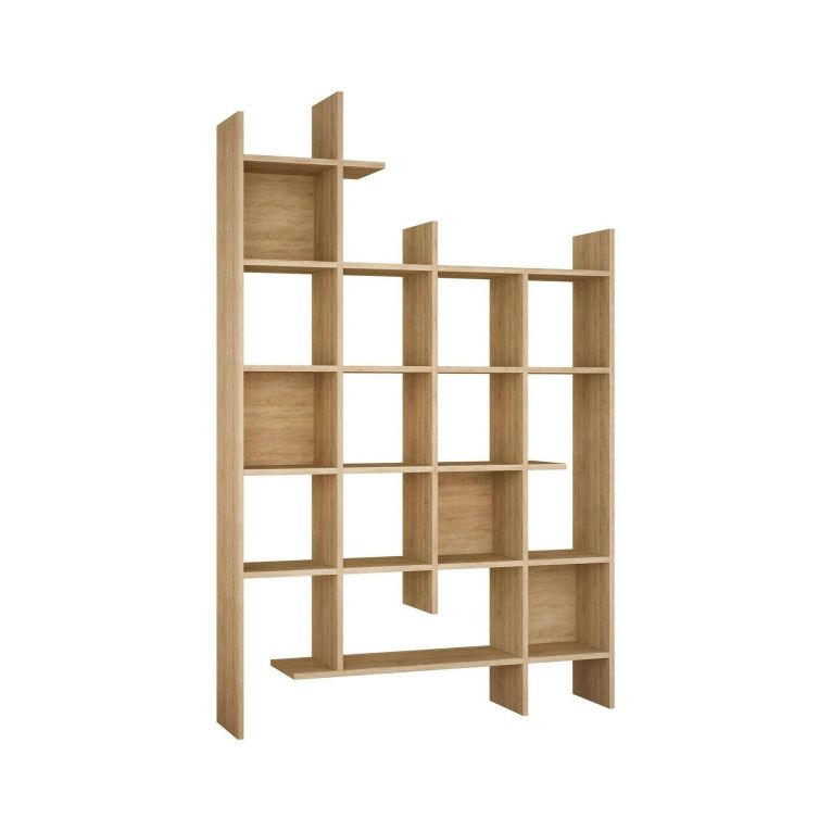 Libreria 18 ripiani quercia 122x188h cm - Achela