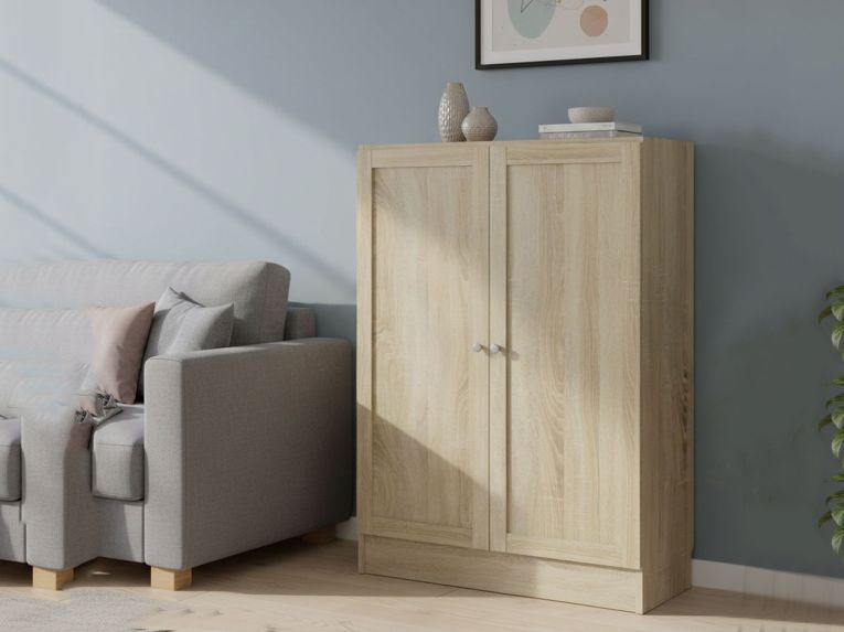 Libreria 2 ante quercia 79x107h cm - Sanba