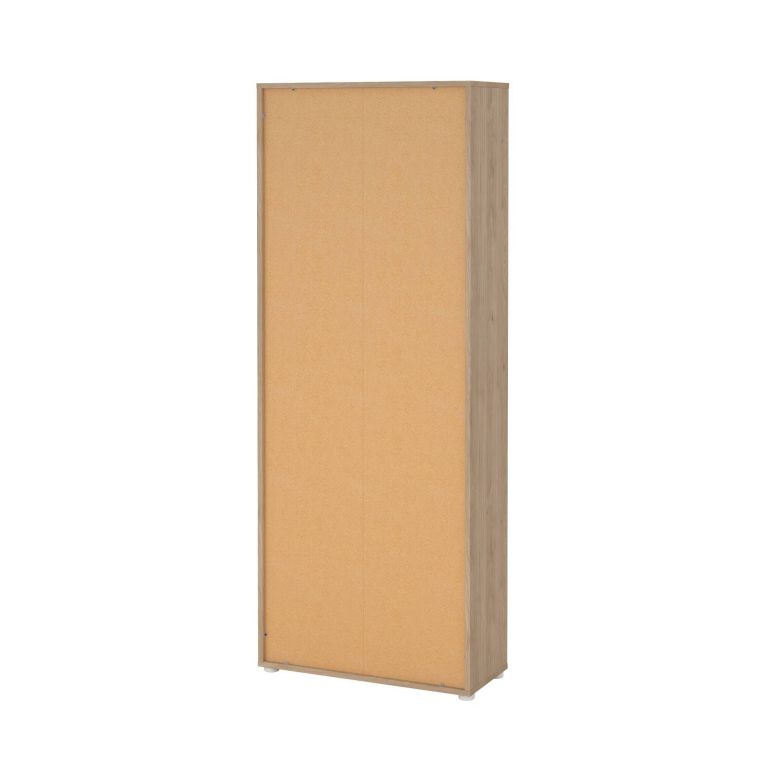Libreria 2 ante rovere e bianca 79x204h cm - Arancio
