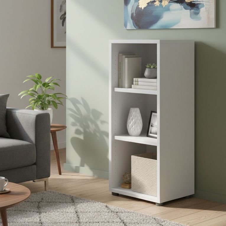 Libreria 2 ripiani bianca 47x113h cm - Minsk