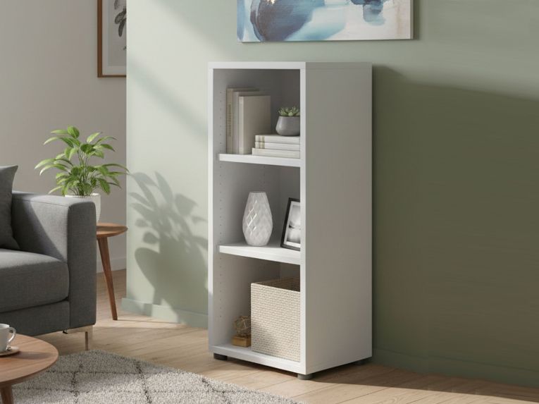 Libreria 2 ripiani bianca 47x113h cm - Minsk
