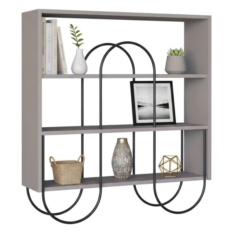 Libreria 2 ripiani grigia 96x99h cm - Otis