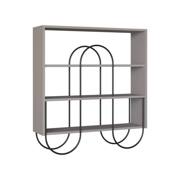Libreria 2 ripiani grigia 96x99h cm - Otis