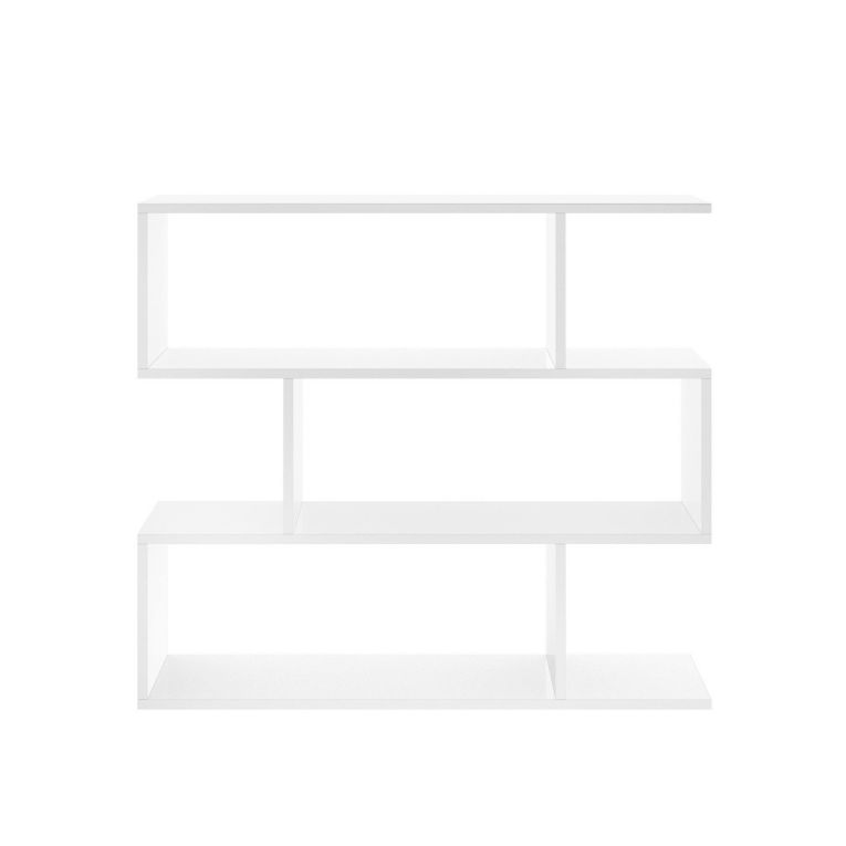 Libreria 3 ripiani bianca lucida 110x96h cm - Acsidol