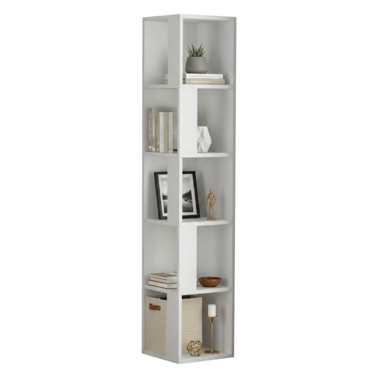 Libreria 4 ripiani bianca 34x161h cm - Herman