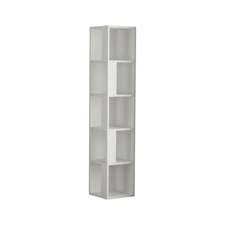 Libreria 4 ripiani bianca 34x161h cm - Herman