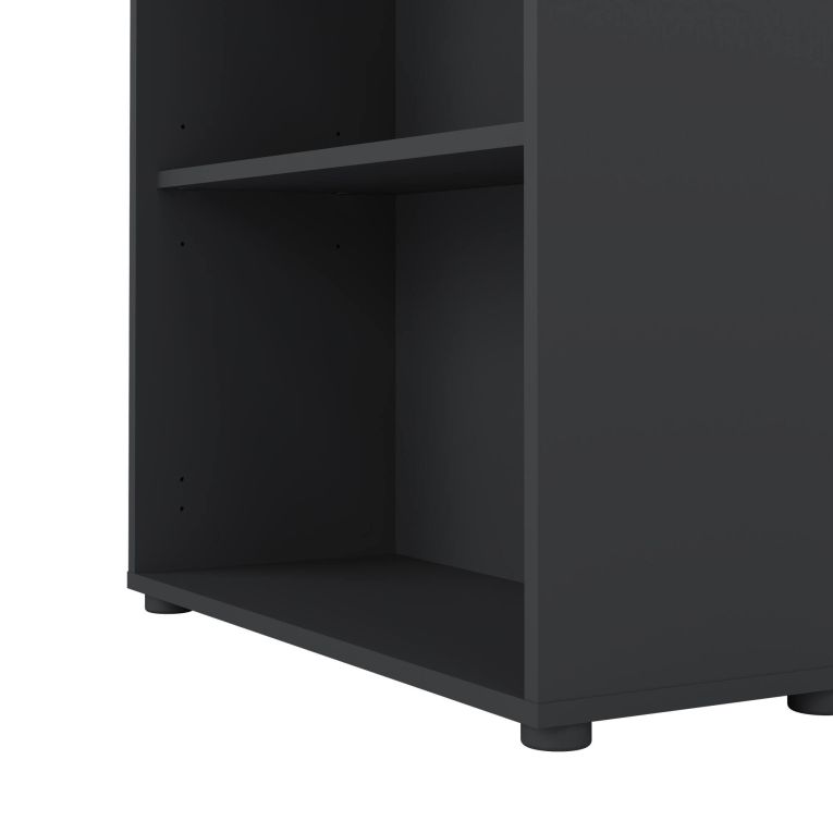 Libreria 4 ripiani grigia 79x204h cm - Penh
