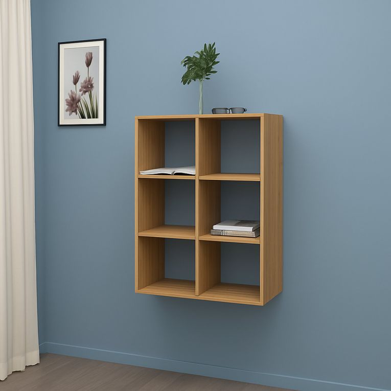 Libreria 4 ripiani rovere 90x90h cm - Acquaro
