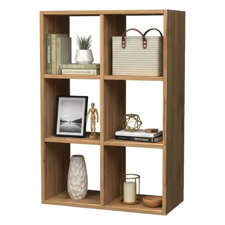 Libreria 4 ripiani rovere 90x90h cm - Acquaro