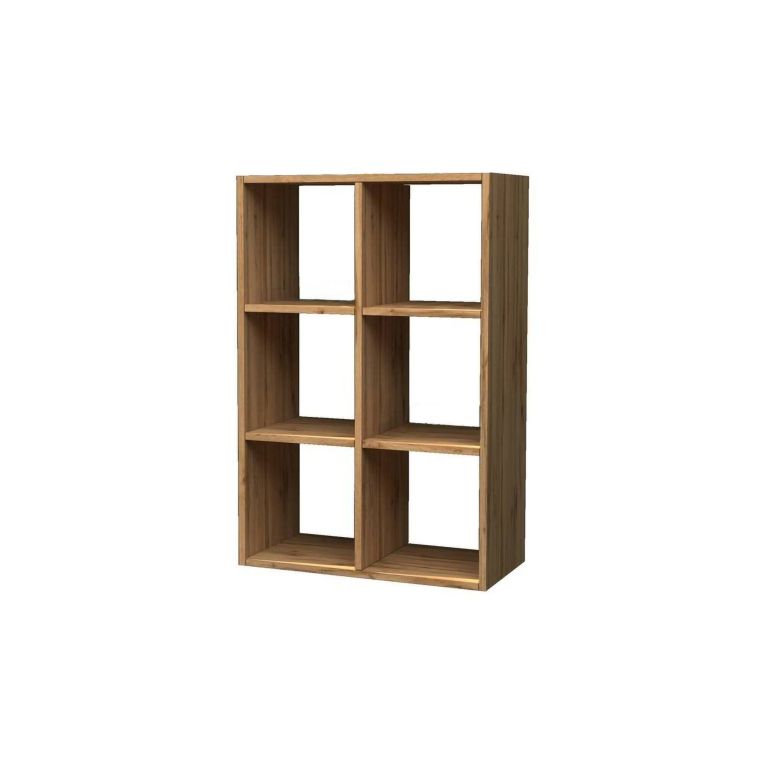 Libreria 4 ripiani rovere 90x90h cm - Acquaro