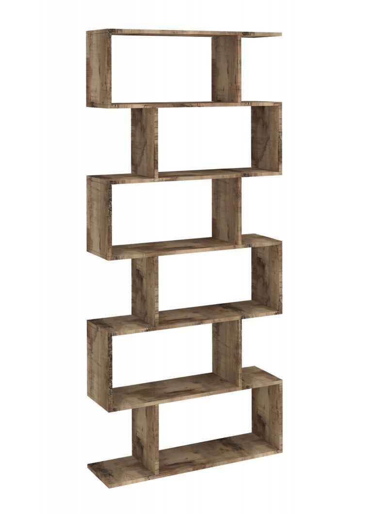 Libreria 5 ripiani acero 80x192h cm - Alowha