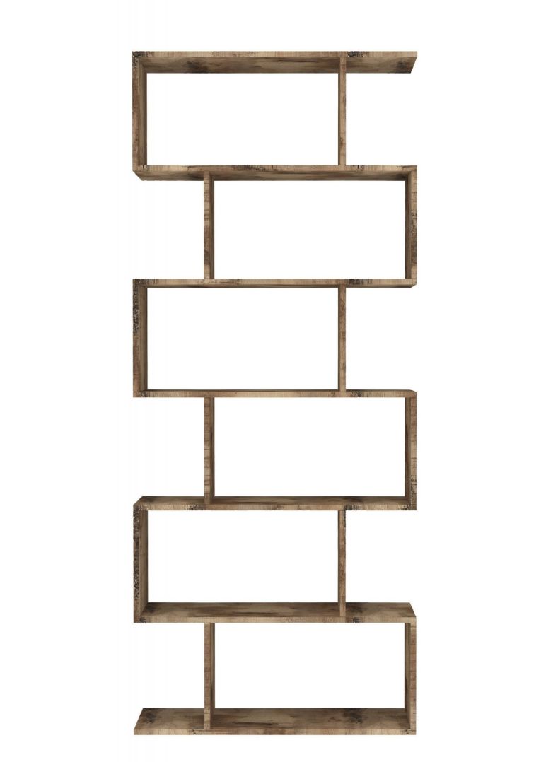 Libreria 5 ripiani acero 80x192h cm - Alowha