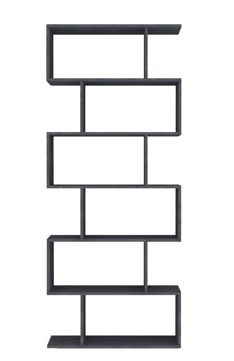 Libreria 5 ripiani ardesia 80x192h cm - Alowha