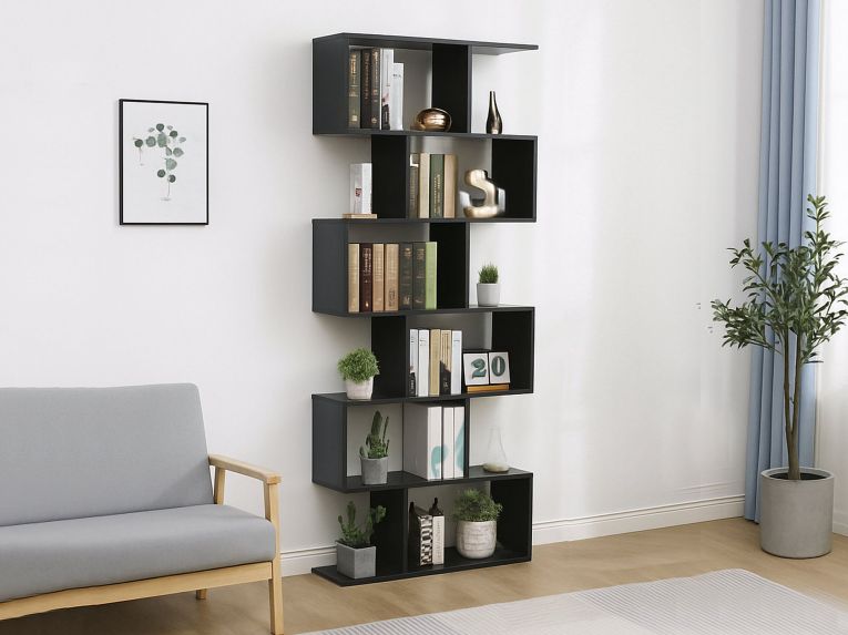 Libreria 5 ripiani ardesia 80x192h cm - Alowha