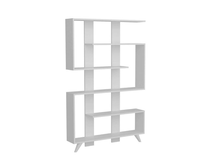 Libreria 5 ripiani bianca 120x162h cm - Spodumene
