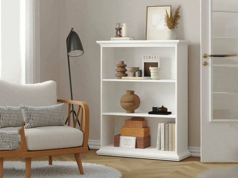 Libreria 5 ripiani bianca 96x125h cm - Liguria