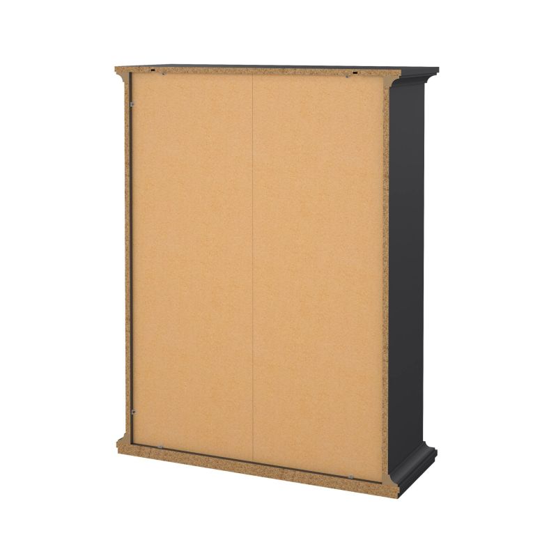 Libreria 5 ripiani grigia 96x125h cm - Liguria