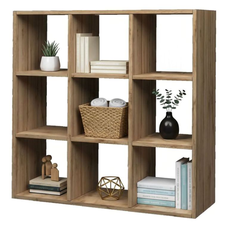 Libreria 6 ripiani rovere 90x90h cm - Acquaro