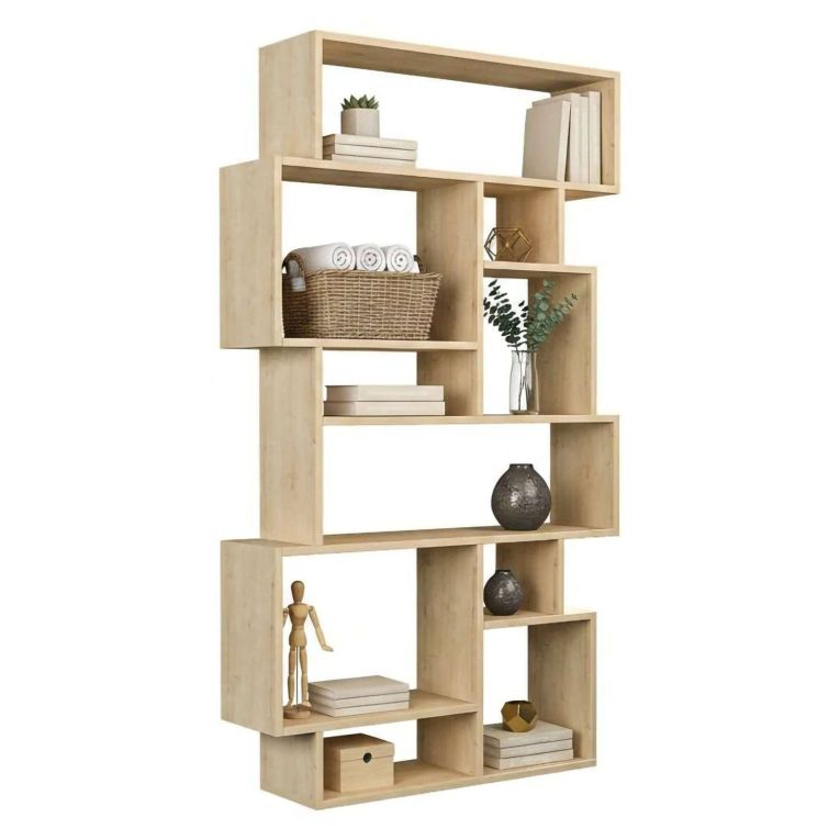 Libreria 8 ripiani quercia 96x169h cm - Casimira