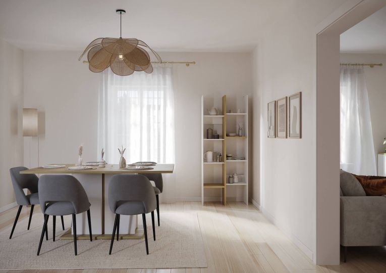 Libreria 8 ripiani rovere e bianca 75x183h cm - Badia
