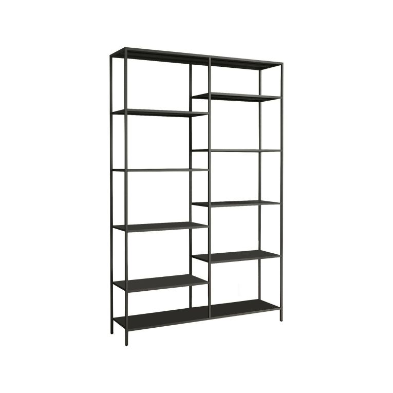 Libreria 9 ripiani ardesia 120x188h cm - Dorgali