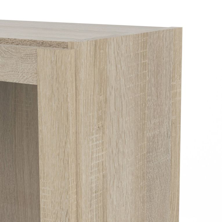 Libreria Alberte, Scaffale da ufficio, Mobile portalibri, Biblioteca, 28x41 h203 cm, Quercia