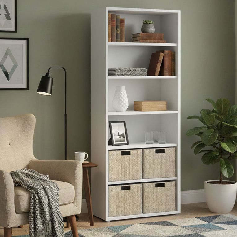 Libreria alta bianca 89x221h cm - Armon