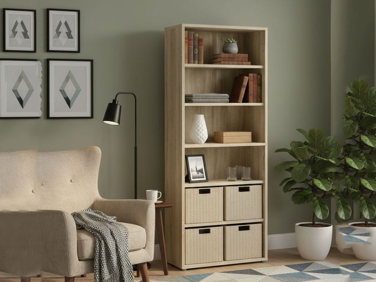 Libreria alta in legno 89x221h cm - Armon